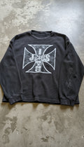 "Jesus is King" waffle knit thermal